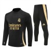 Real Madrid Trenings Collegegenser 2024-25 Kvart-Zip Svart - Herre